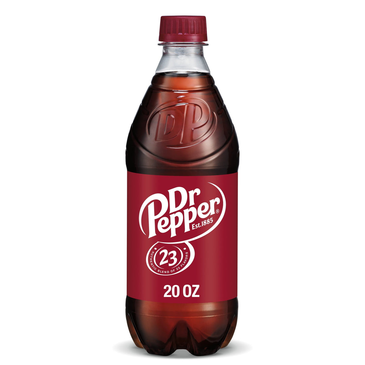 Dr Pepper Original Soda, 20 fl oz Bottle